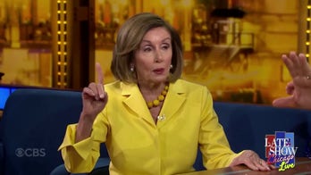 Pelosi interview with Stephen Colbert interrupted by anti-Israel agitators