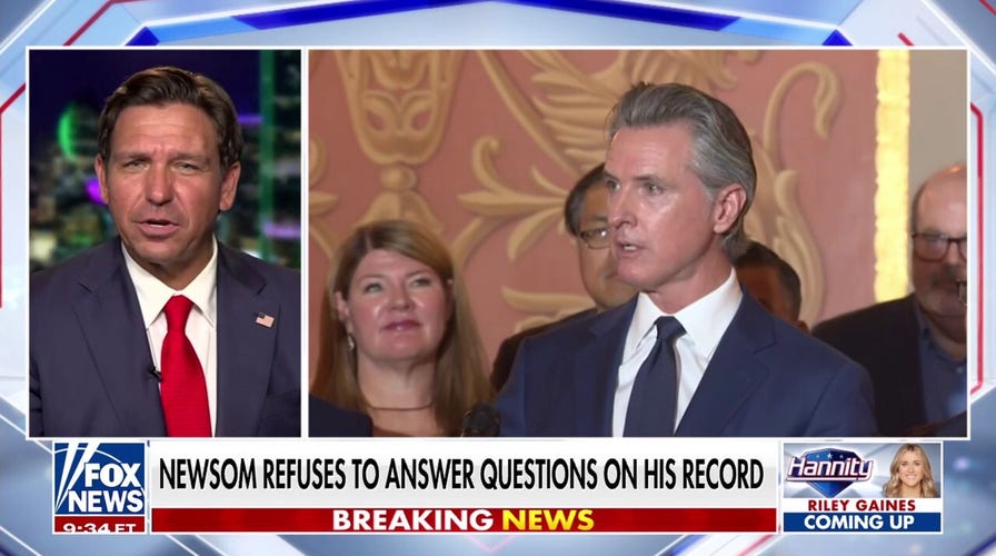  DeSantis accuses Newsom of trying to curry favor with the far-Left wing of the Dem Party