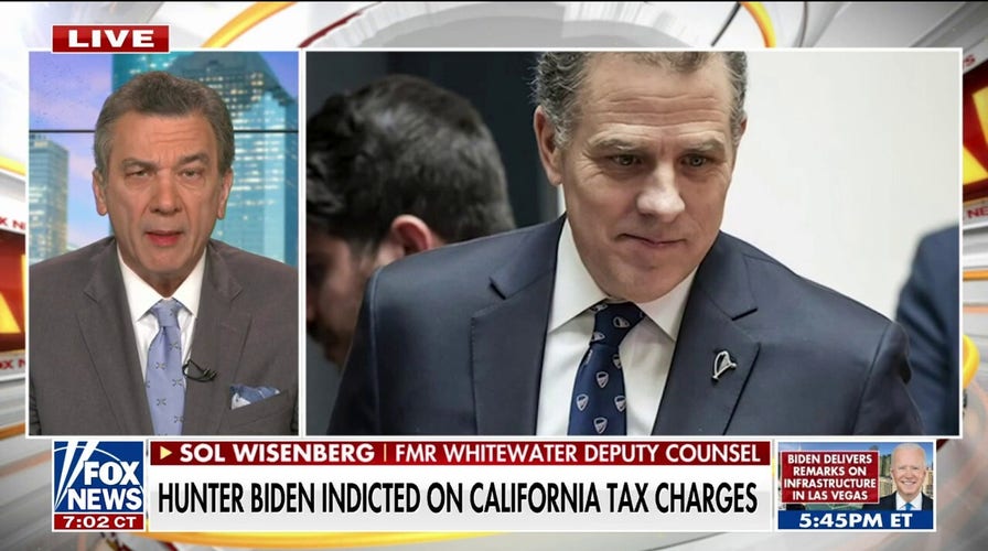 'Devastating' Hunter Biden indictment is vindication of whistleblowers, says former Whitewater counsel