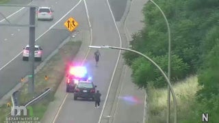 Video catches group of teens crash stolen Kia, take off running on Minnesota highway - Fox News