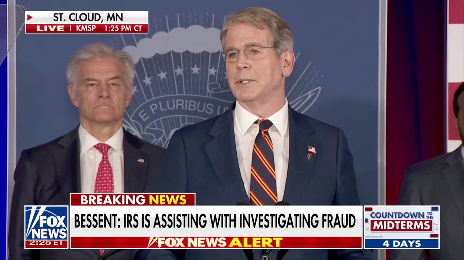 Scott Bessent: Nowhere is the war on fraud more urgent than in Minnesota