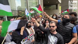 Anti-Israeli agitators in NYC shout down man waving Israeli flag: 'Shame on you' - Fox News