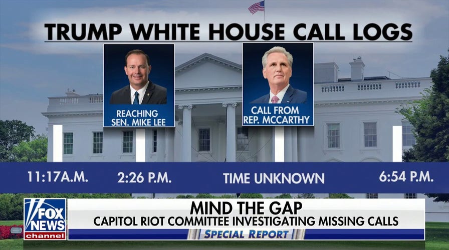 Capitol riot committee investigating missing Trump calls