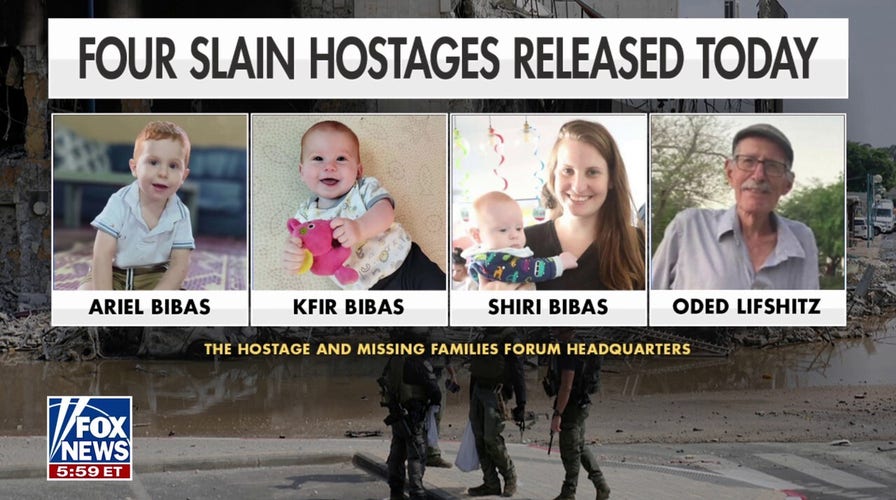 'Absolutely disgusting': Bodies of four slain Israelis released by Hamas