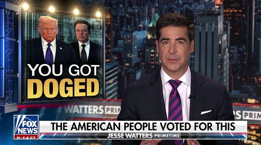 Jesse Watters ridicules Dems: 'It's unconstitutional to save money?'