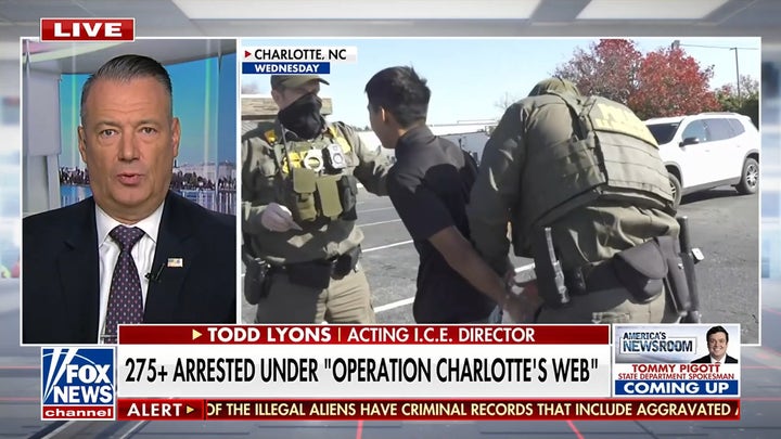 Charlotte immigration sweep nears 300 arrests as ICE cites surge in ramming attacks