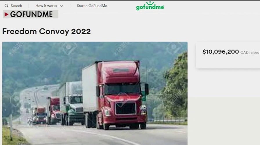 GoFundMe shuts down Canada trucker convoy's page 