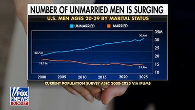 Gen Z seeing 'retreat from marriage' as single young men surge