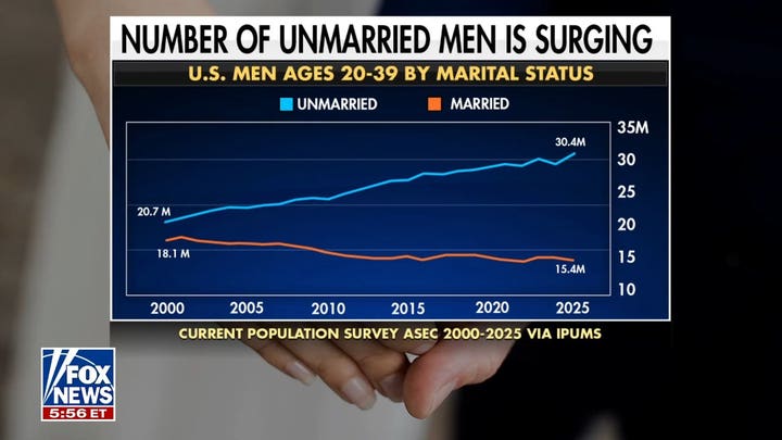 Gen Z seeing 'retreat from marriage' as single young men surge