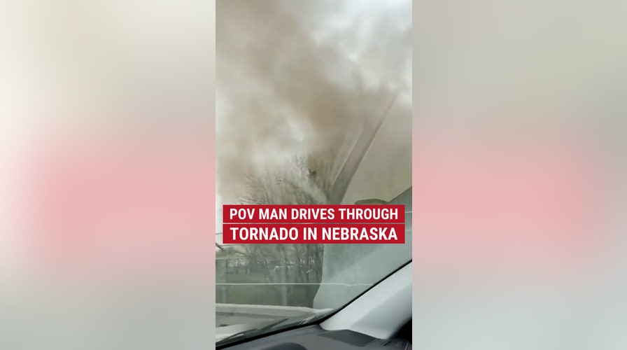 This man drove through a tornado in Nebraska
