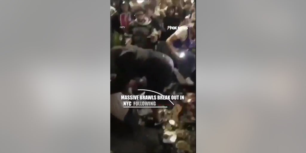 MASSIVE brawls breakout in NYC after Knicks loss
