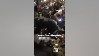 MASSIVE brawls breakout in NYC after Knicks loss