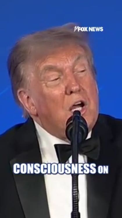 Trump takes center stage at WHCA dinner with jokes