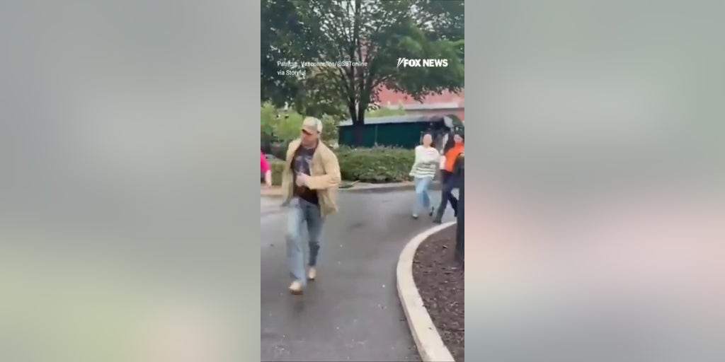 Journalists RUN FOR COVER after shots fired near White House