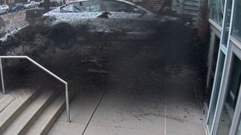 Tesla crashes into convention center