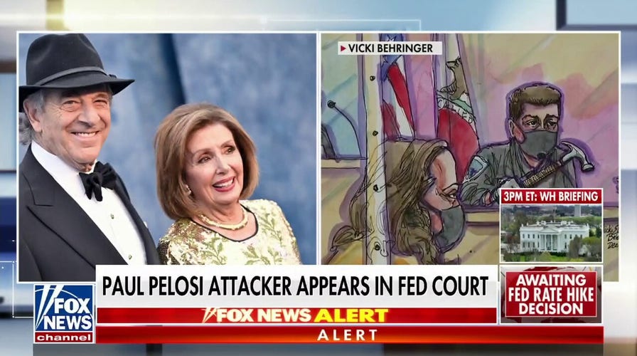 Suspected Paul Pelosi attacker appears in federal court
