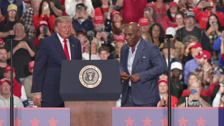 Trump invites Mike Tyson onstage at New York rally
