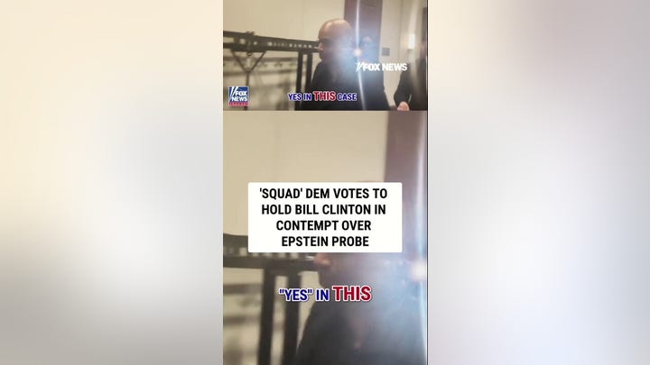 'Squad' Dem votes to hold Clinton in contempt over Epstein probe