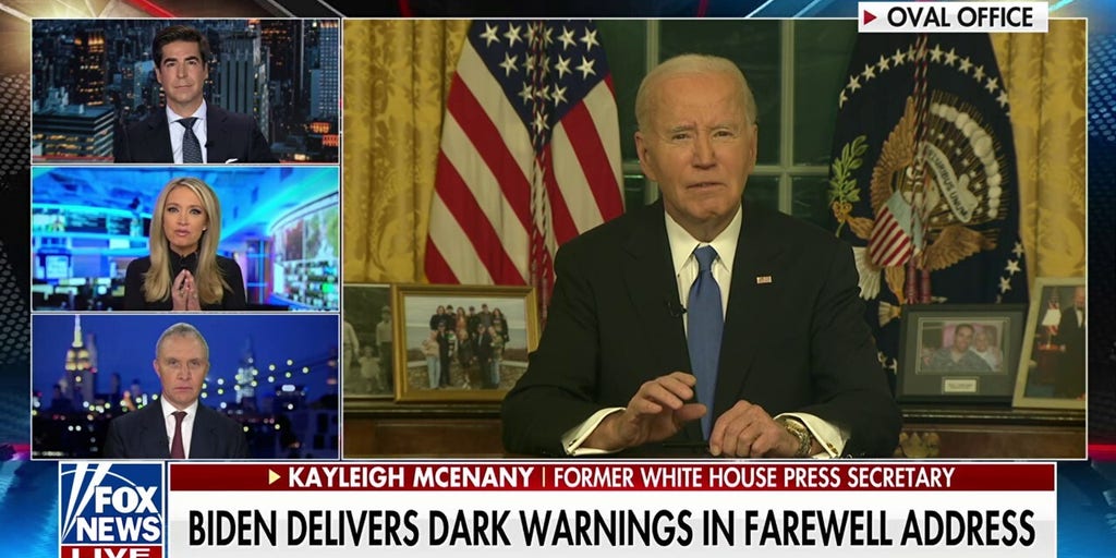 Kayleigh McEnany: Biden's farewell speech was 'incredibly tone deaf' and had a 'bit of irony'
