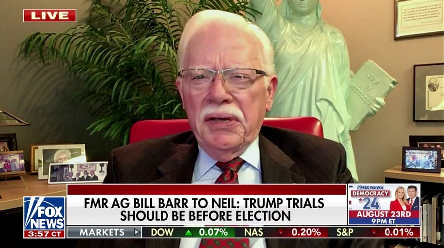 Putting Trump’s trial off for 2 years ‘is not going to happen’: Bob Barr