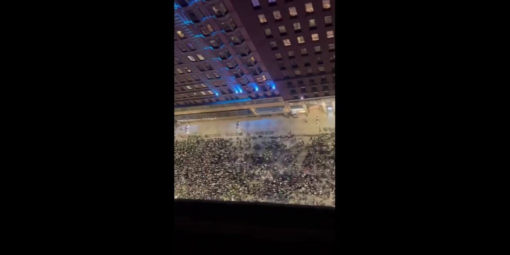 Eagles fan celebrate in Philadelphia after NFC Championship win