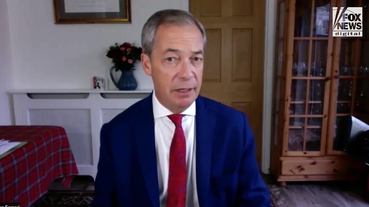 Nigel Farage says Biden doesn't like British allies 'very much,' talks 'political insurgency' in parliament