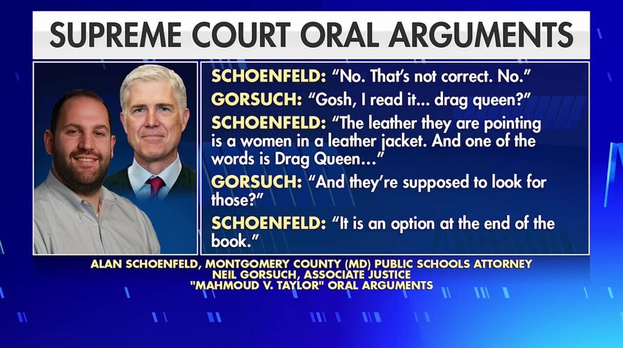 Supreme Court Justice Gorsuch and lawyer for Maryland school district have exchange over children's LGBTQ storybook