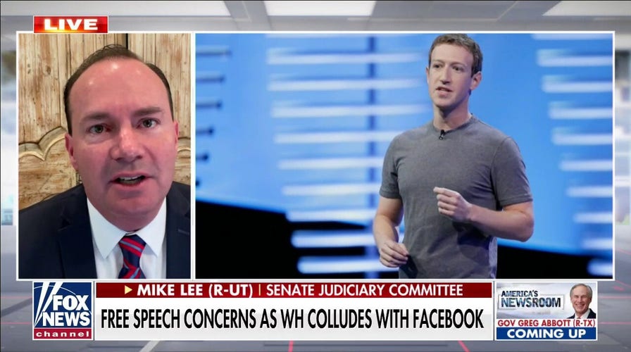 White House flagging Facebook COVID posts ‘looks like 1st amendment violation’: Lee