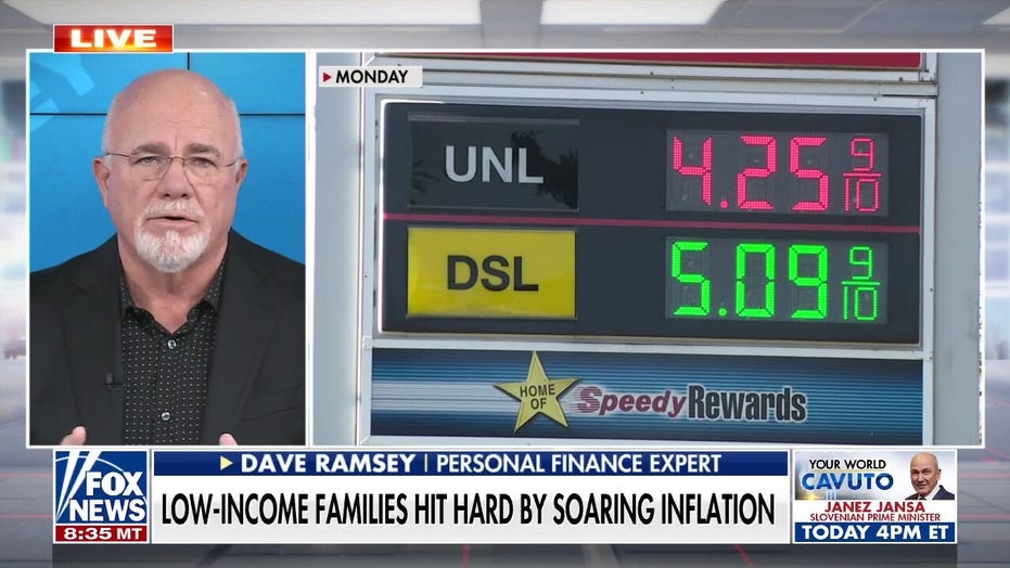 Dave Ramsey on ‘America’s Newsroom’: Gas prices, inflation are ‘100%’ Biden’s fault