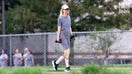 Elizabeth Holmes exercises at Federal Prison Camp Bryan in Texas