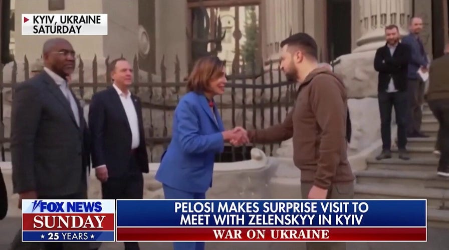 Pelosi meets with President Zelenskyy during surprise visit to Ukraine