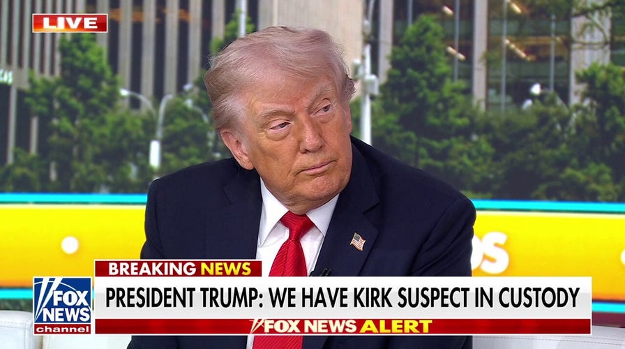 Trump announces Charlie Kirk's alleged assassin is in custody