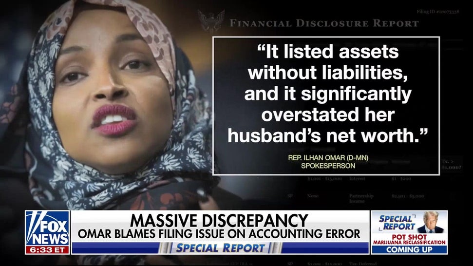 Rep Ilhan Omar blames financial discrepancy on ‘accounting error’