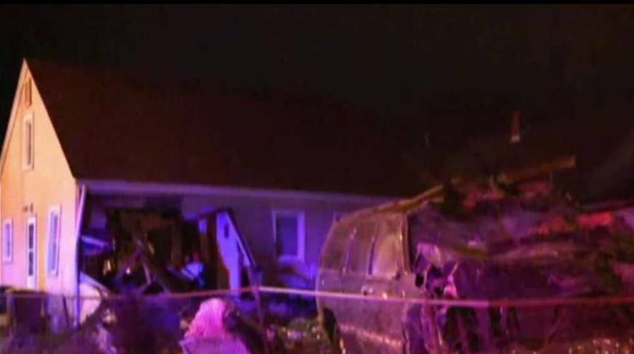 SUV crashes through Indiana home after driver loses control