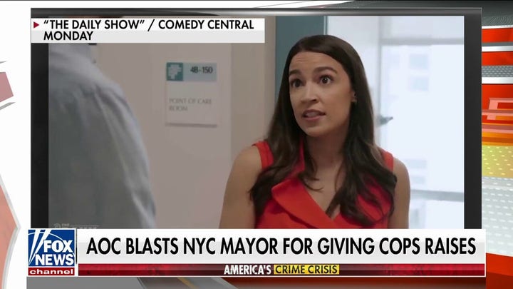 AOC eviscerated over anti-police rant after NYC mayor gives officers raises