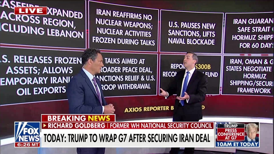 Trump projects oil price drop, secures Iran deal at G7