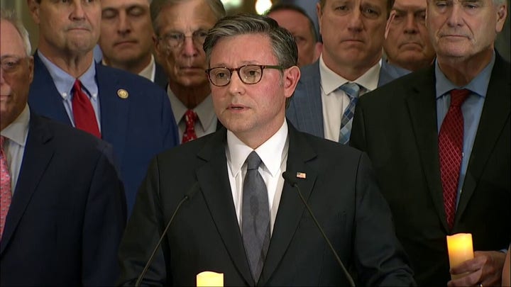 WATCH: GOP House leadership holds prayer vigil for Charlie Kirk on Capitol Hill