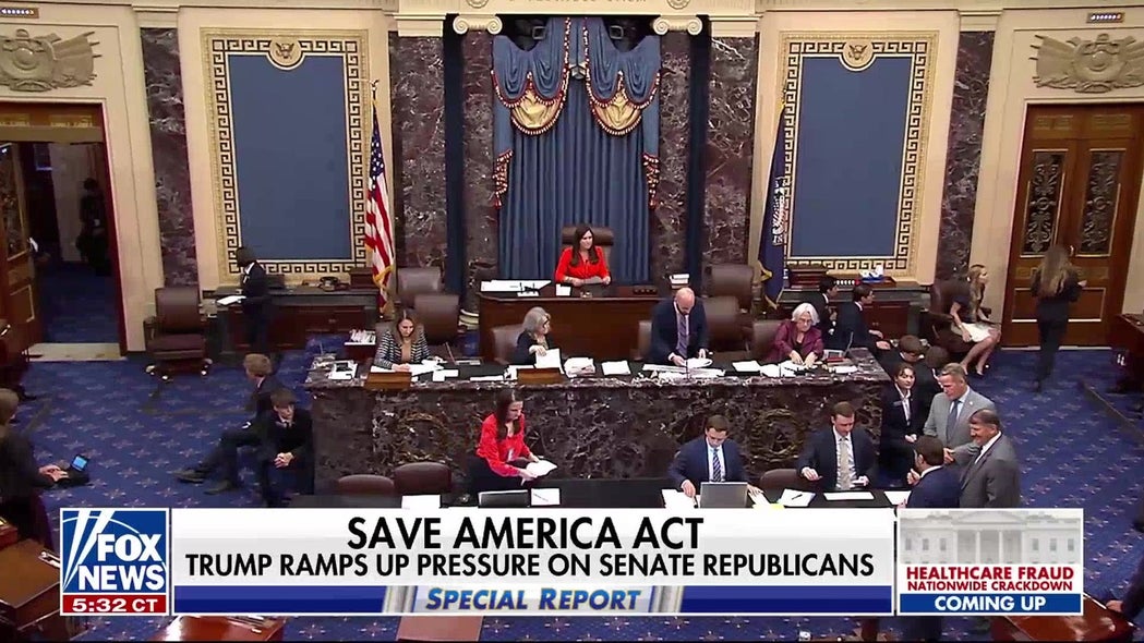 Trump, GOP senators clash over Save America Act