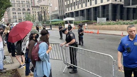 WATCH LIVE: Anti-ICE protesters stare down police in New York City - Fox News