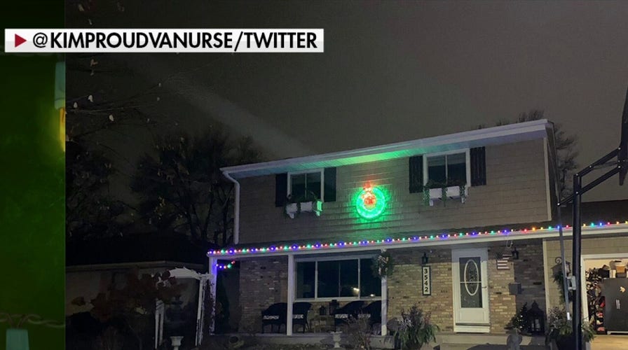 Minnesota nurse responds after anonymous letter criticizes her Christmas lights