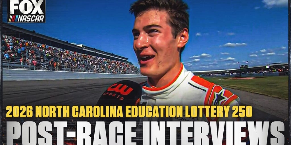 William Sawalich, Brandon Jones and More Interviews after North Carolina Education Lottery 250🎤 NASCAR on FOX