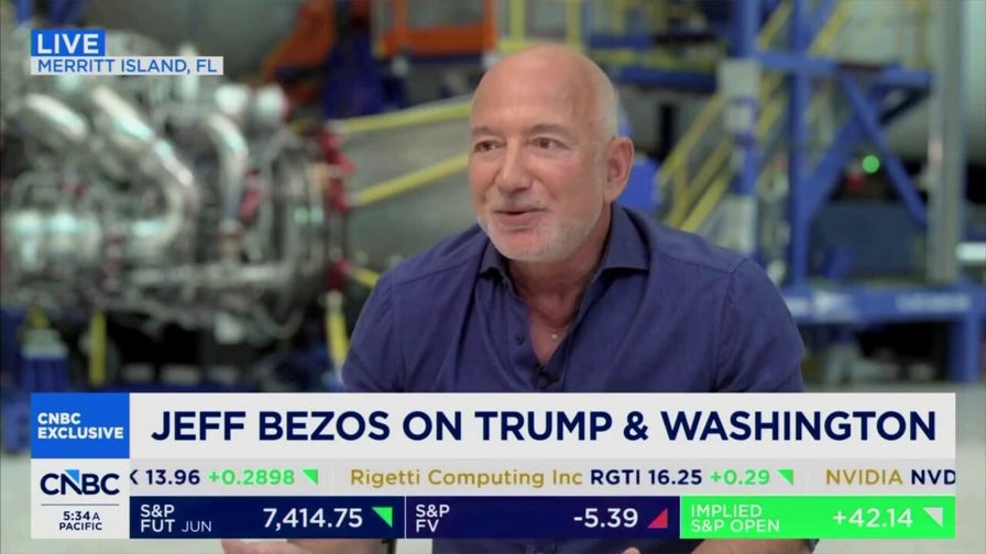 Jeff Bezos praises Trump as more mature, 'disciplined' in second term