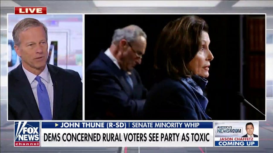 Sen. Thune on ‘America’s Newsroom’: Dems’ woke agenda getting ‘crushed’ in middle America