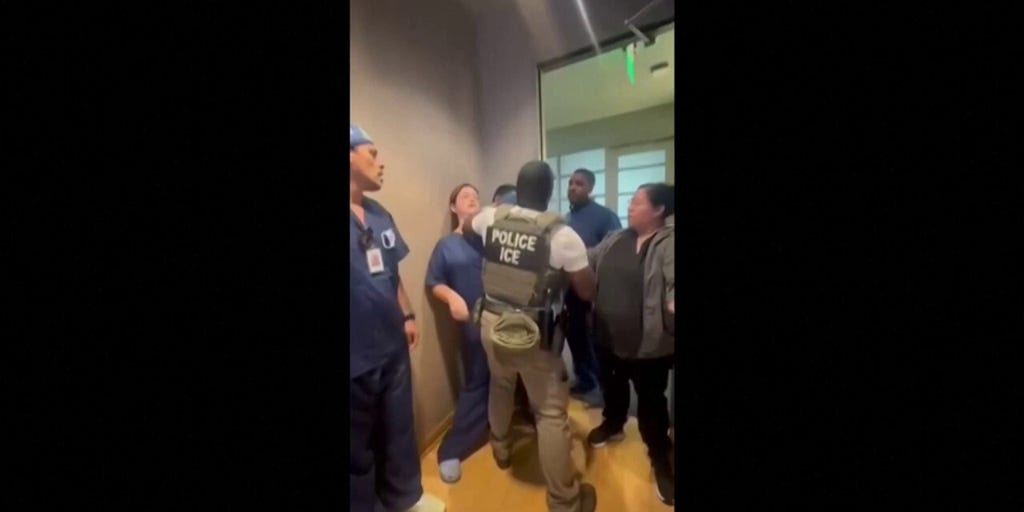 California medical center staff attempt to block ICE agents from making arrest