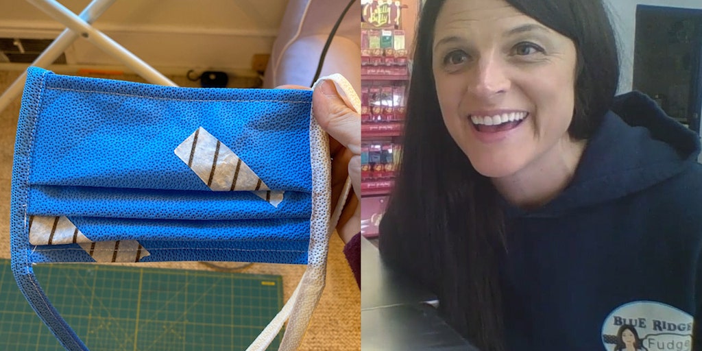 Exclusive Blue Ridge Fudge Lady on coronavirus maskmaking project