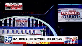 Drone cruises through GOP debate set