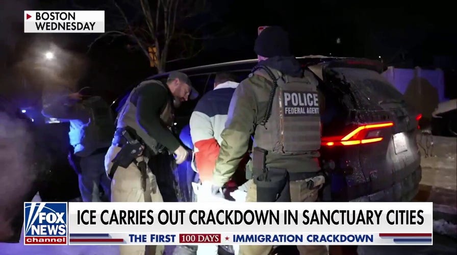 ICE detiene a cientos de inmigrantes ilegales criminales en medio de la represión de la administración Trump contra los inmigrantes