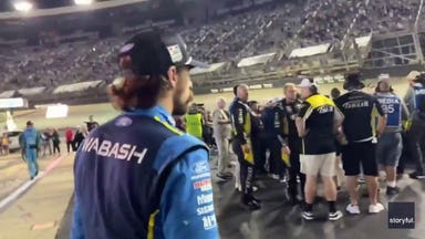 NASCAR stars Ryan Blaney, Carson Hocevar come to blows at Bristol