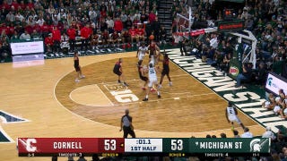 Jeremy Fears goes coast to coast for buzzer-beating floater, giving Michigan State the lead over Cornell