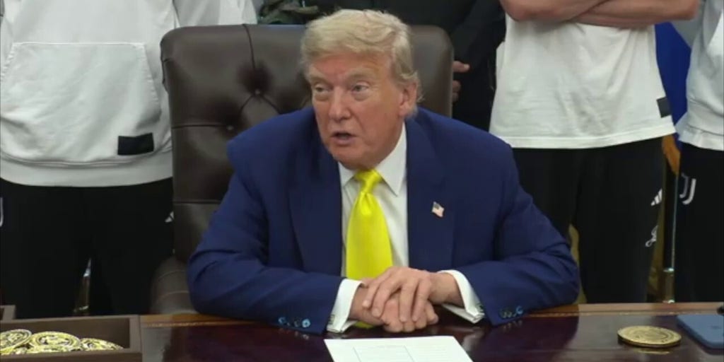 Trump brings up 'men playing in women's sports' to Juventus soccer team during visit